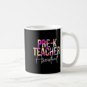 Pre-k Teacher Istant Tie Dye Back To School Apprec Coffee Mug