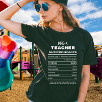 Pre K Teacher Nutrition Facts Funny