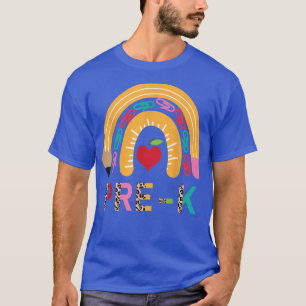 PRE-K Teacher Pancil Rainbow Back To School T-Shir T-Shirt
