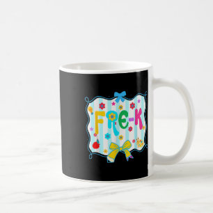 Pre-k Teacher Pencil Coquette Bow Back To School Coffee Mug
