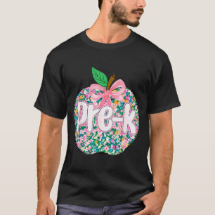 Pre k teacher student coquette bow back to school T-Shirt