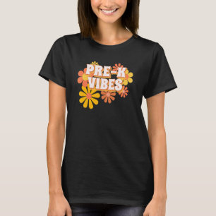 Pre K Teacher Team Back To School First Day Retro T-Shirt