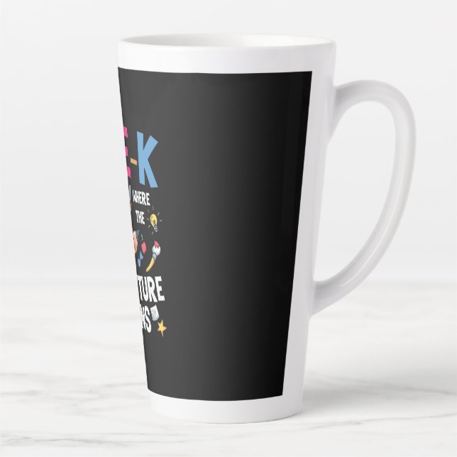 Pre Kindergarten Adventure Begins Latte Mug (Right)