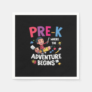 Pre Kindergarten Adventure Begins Napkin