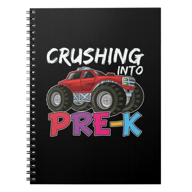 Pre Kindergarten Crushing Into Pre Kindergarten Notebook (Front)