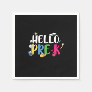 Pre Kindergarten Hello Pre Kindergarten Napkin
