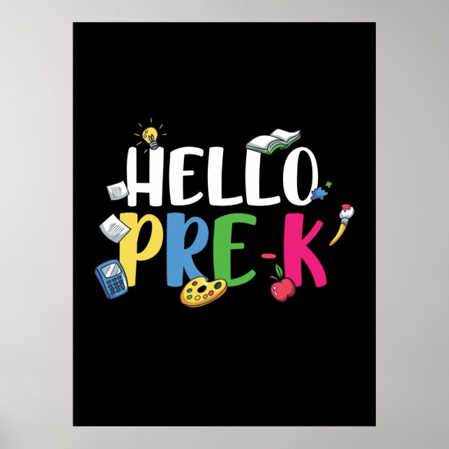Pre Kindergarten Hello Pre Kindergarten Poster (Front)