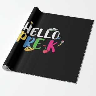 Pre Kindergarten Hello Pre Kindergarten Wrapping Paper