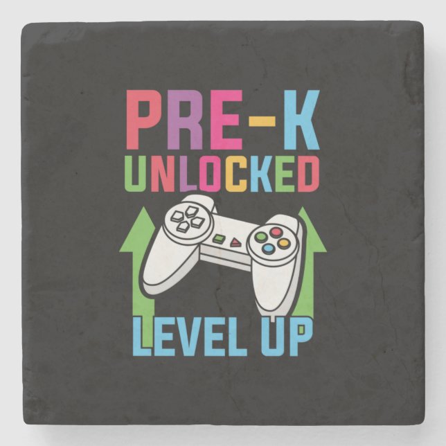 Pre Kindergarten Level Up Stone Coaster (Front)