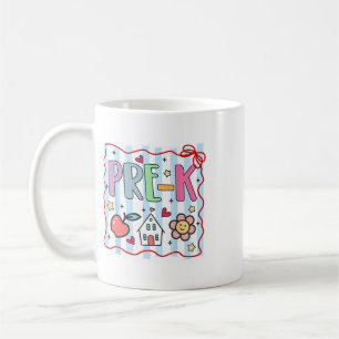 Pre Kindergarten Pre-k Teacher Girl Boy First Day Coffee Mug