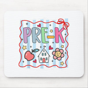 Pre Kindergarten Pre-k Teacher Girl Boy First Day Mouse Pad