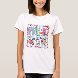 Pre Kindergarten Pre-k Teacher Girl Boy First Day  T-Shirt