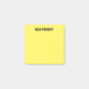 Pre-Labelled High Priority Yellow Post-it Notes