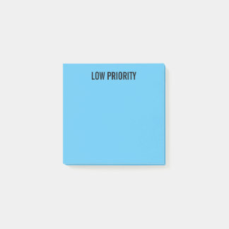 Pre-Labelled Low Priority Blue Post-it Notes