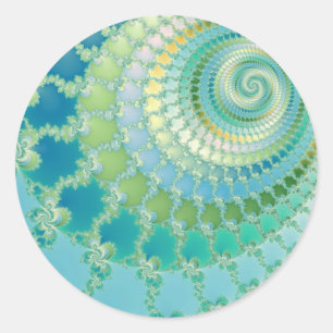 Pre Life - Fractal Classic Round Sticker