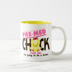 Pre-Med Chick 3 Two-Tone Coffee Mug