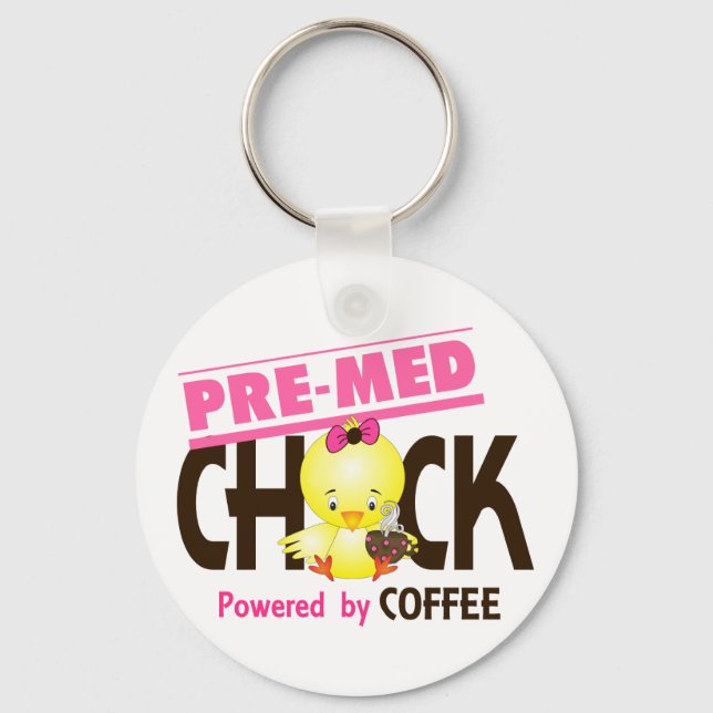 Pre-Med Chick 4 Key Ring (Front)