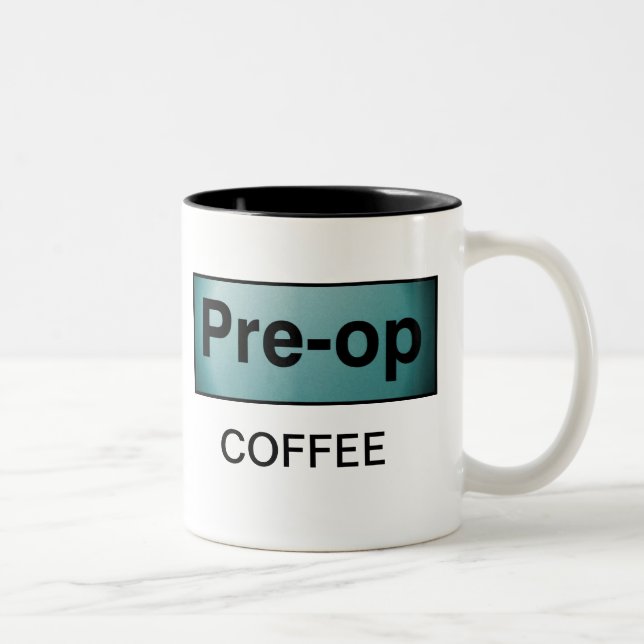 PRE-OP COFFEE Two-Tone COFFEE MUG (Right)