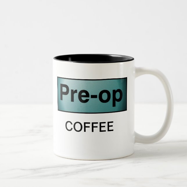 PRE-OP COFFEE Two-Tone COFFEE MUG (Right)