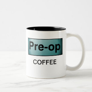 PRE-OP COFFEE Two-Tone COFFEE MUG