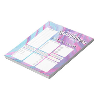 Pre-printed Daily Mindfulness habit tracker Notepad