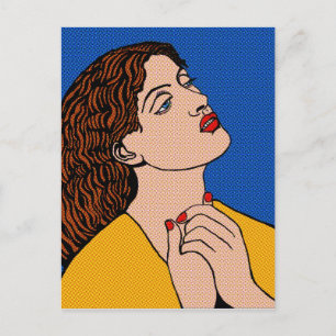 Pre-Raph Pop Grrl Postcard