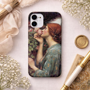  Pre-Raphaelite Rose Woman Art Nouveau iPhone 16 Case