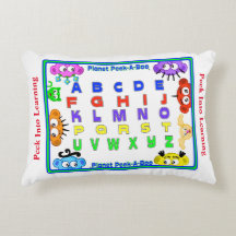 Pre-School Peek into Learning Pillow - ABC & 1-2-3
