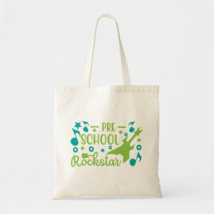 pre school rockstar tote bag