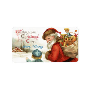 Pre-signed Wishing you Christmas Cheer Gift Labels
