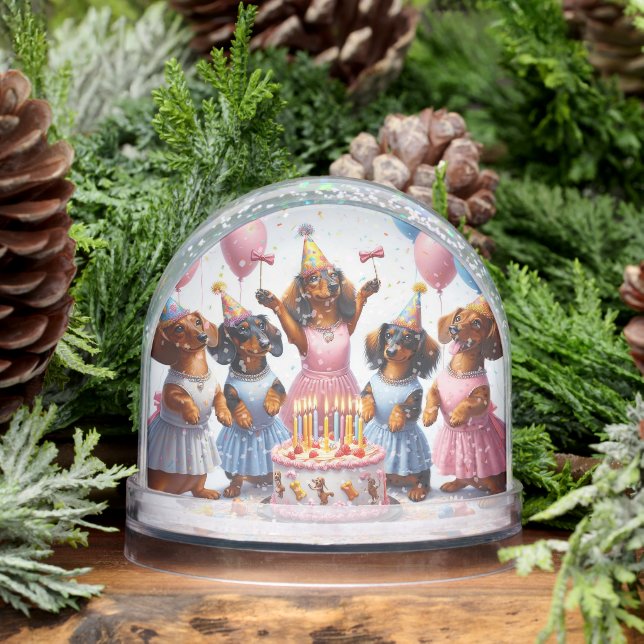Pre Teen Birthday Annouuncement Snowglobe (Winter)