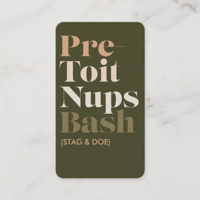 Pre-Toit Nups Bash Ticket (Front)