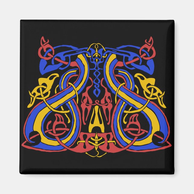 Pre Viking tri colour, magnet (Front)