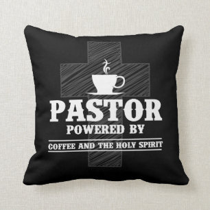 Preacher Coffee Lover Holy Spirit Caffeine Pastor Cushion