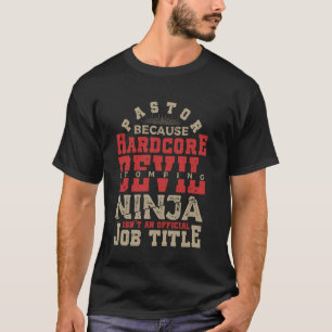 Preacher Devil Stomping Christian Sermonator Pasto T-Shirt