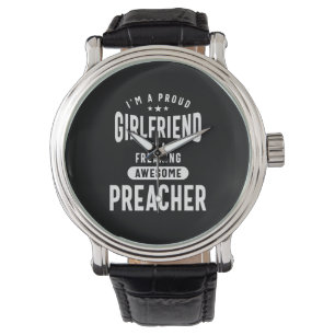 Preacher Job Title Tee Gift Mens Womens Watch