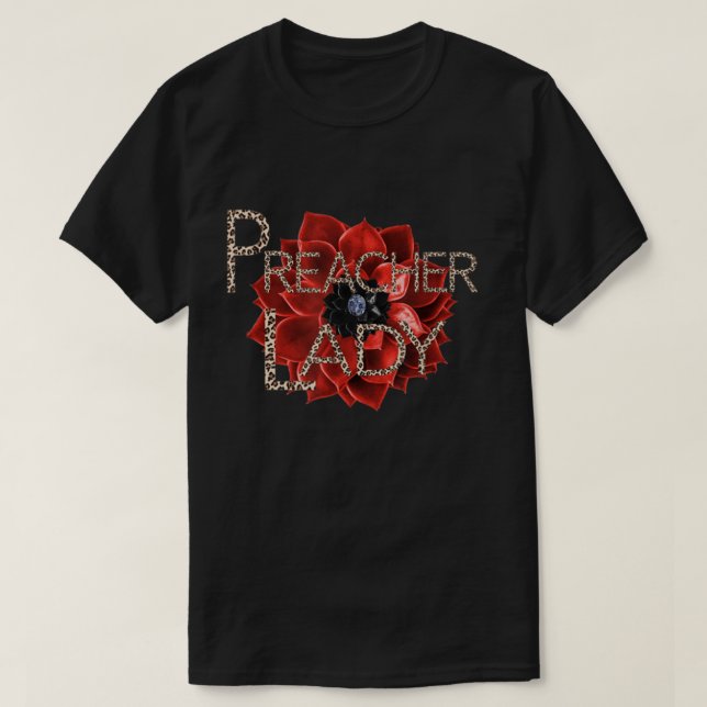 Preacher Lady Female Pastor Womens Casual  T-Shirt (Design Front)