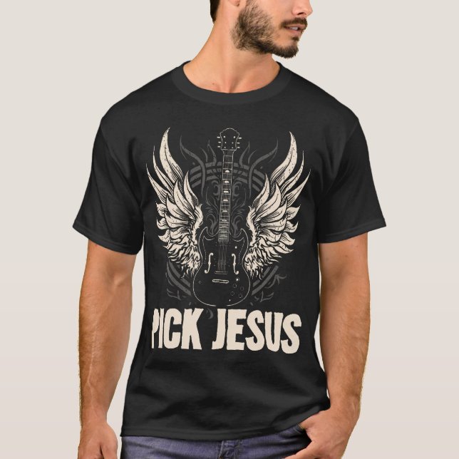 Preacher Pastor Pick Jesus Christian Sermonator Pa T-Shirt (Front)
