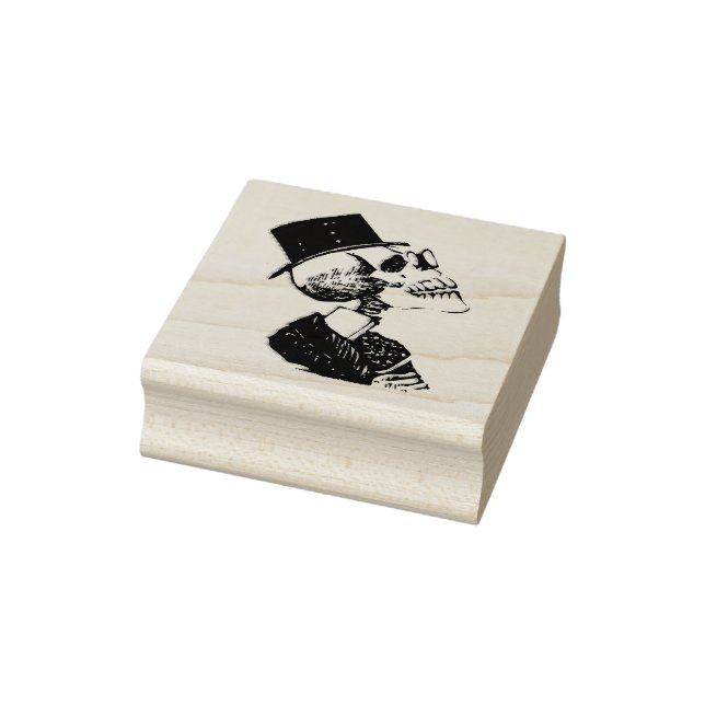Preacher Skeleton Rubber Stamp (Stamp)