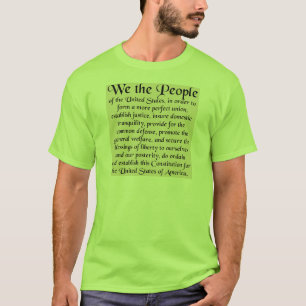 Preamble to The Constitution of the United States T-Shirt