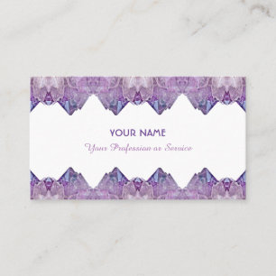 Precious amethyst gem business card