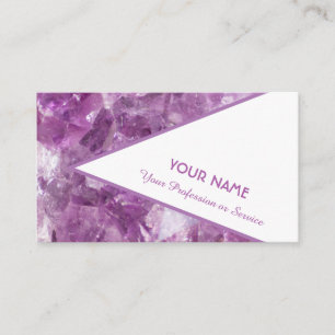 Precious amethyst gem business card