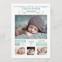 Precious Arrival Photo Birth Announcement