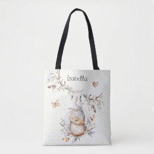 Precious Baby Bird Watercolor  Tote Bag