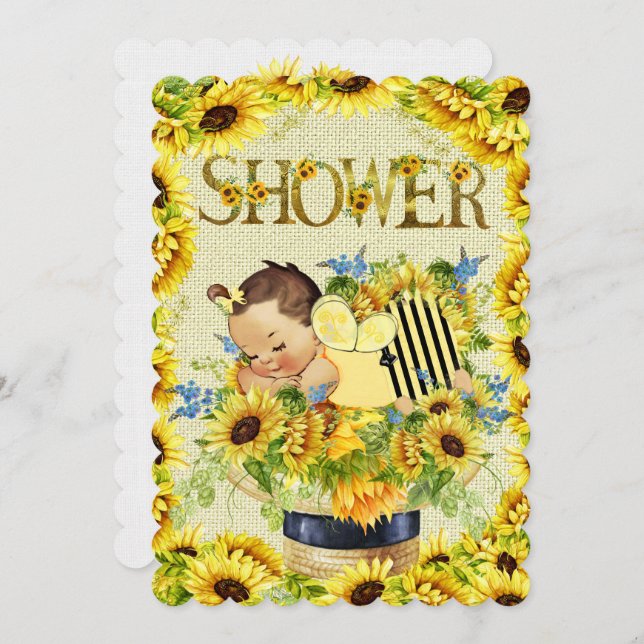 Precious Baby Shower Invitation (Front/Back)