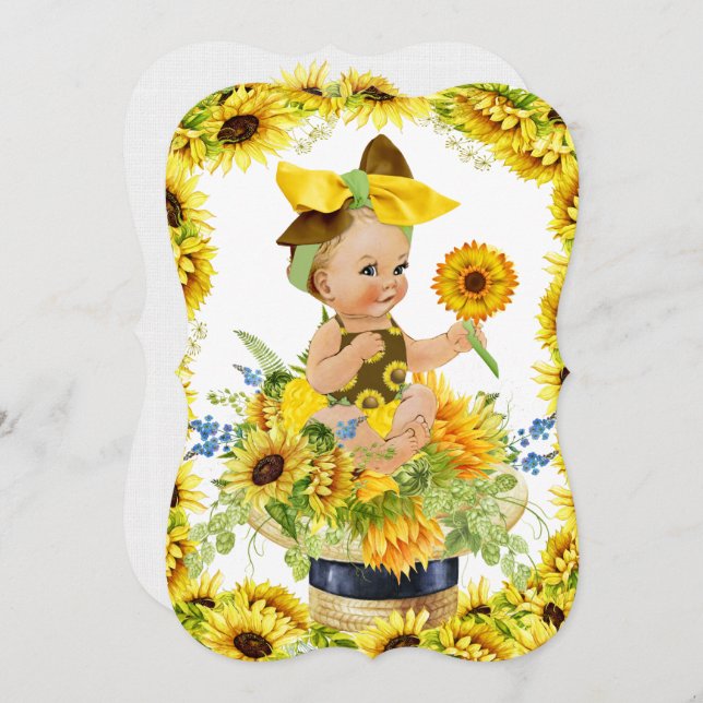 Precious Baby Shower or Birthday Invitation (Front/Back)