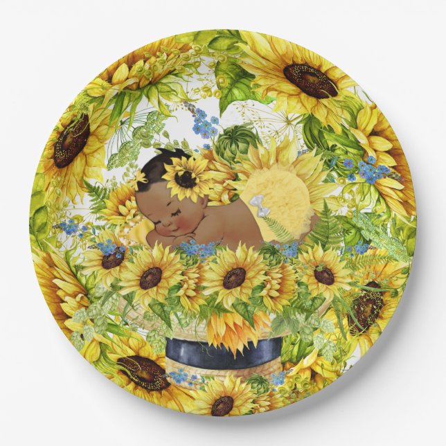 Precious Baby Shower or Birthday Paper Plate (Front)