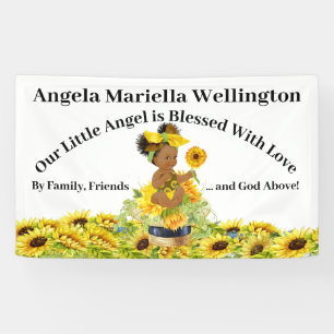 Precious Baby Sunflower Theme Banner