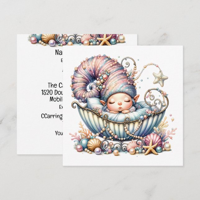 Precious Baby Theme - Invitation (Front/Back)