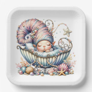 Precious Baby Theme - Invitation Paper Plates
